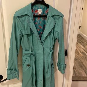 Very cute teal Trenchcoat